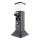 Udendørslampe med 2 stikkontakter 1xE14/15W/230V IP44 sort