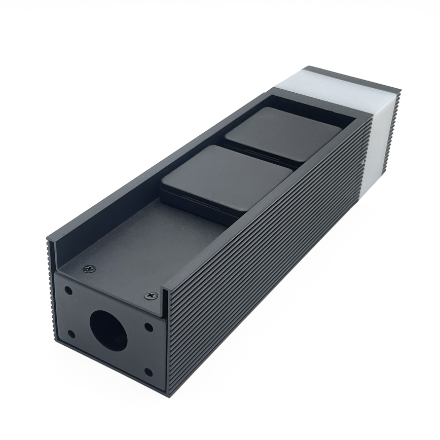 Udendørslampe med 2 stikkontakter VESPER 1xG9/5W/230V IP44 30 cm sort
