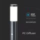 Udendørslampe med sensor 1xE27/60W/230V IP44 110 cm antracitgrå