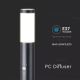 Udendørslampe med sensor 1xE27/60W/230V IP44 110 cm sort