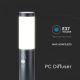 Udendørslampe med sensor 1xE27/60W/230V IP44 45 cm antracitgrå