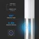 Udendørslampe med sensor 1xE27/60W/230V IP44 45 cm mat krom