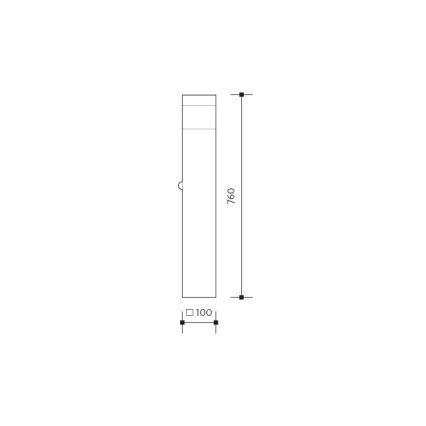 Udendørslampe med sensor GARD 1xE14/60W/230V IP44