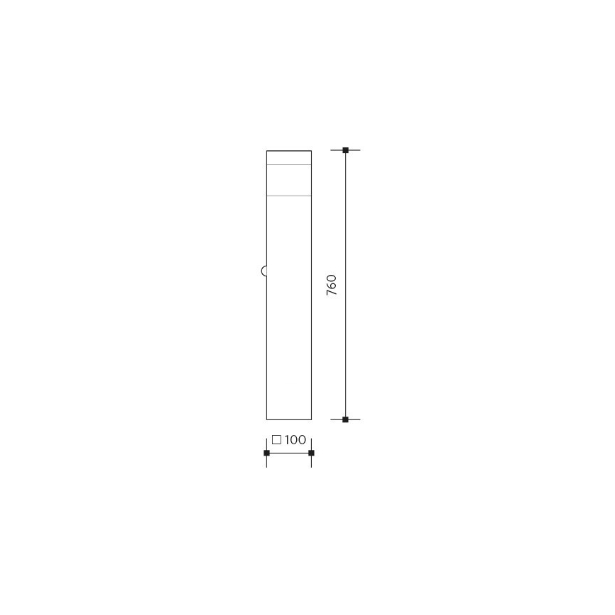 Udendørslampe med sensor GARD 1xE14/60W/230V IP44