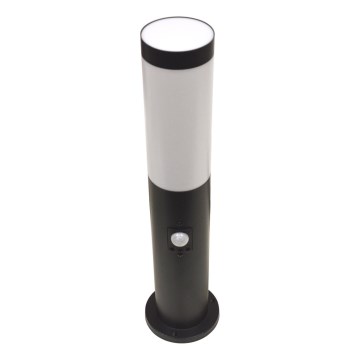Udendørslampe med sensor LOPPA 1xE27/60W/230V 45 cm IP44 sort
