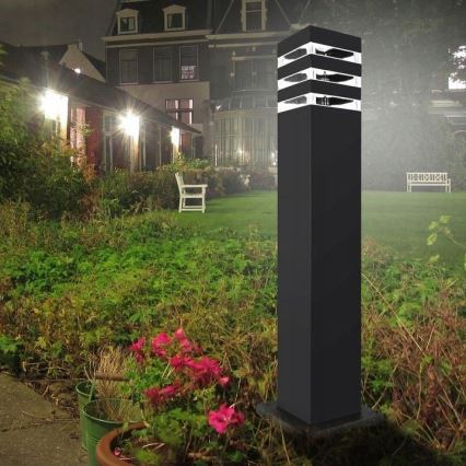 Udendørslampe med sensor TEKSAS 1xE27/12W/230V IP44 44 cm antracit