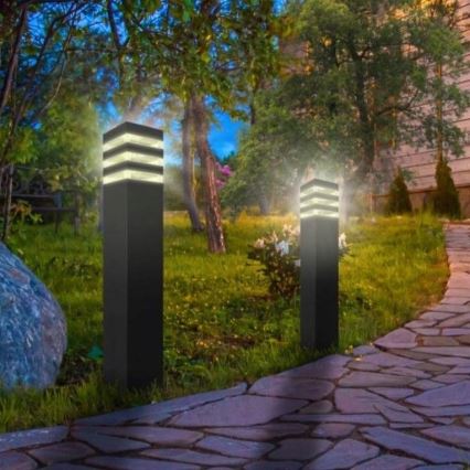 Udendørslampe med sensor TEKSAS 1xE27/12W/230V IP44 44 cm antracit