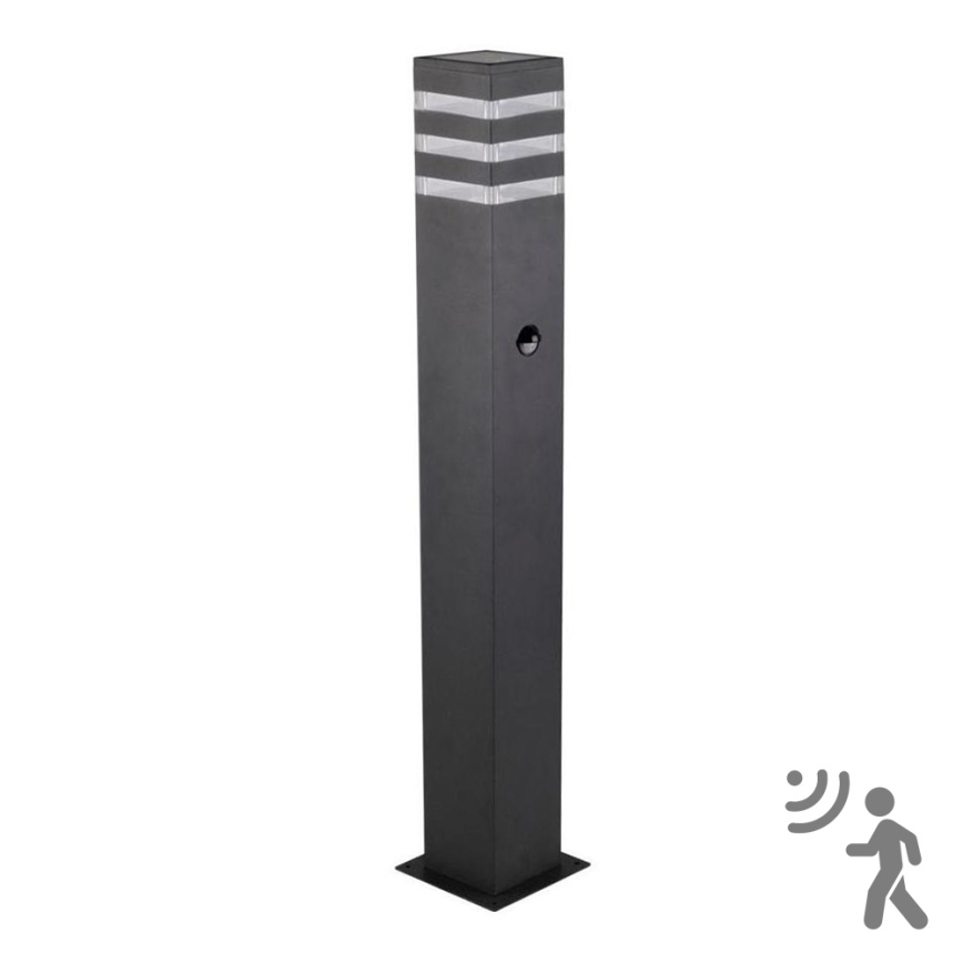 Udendørslampe med sensor TEKSAS 1xE27/12W/230V IP44 74 cm antracit