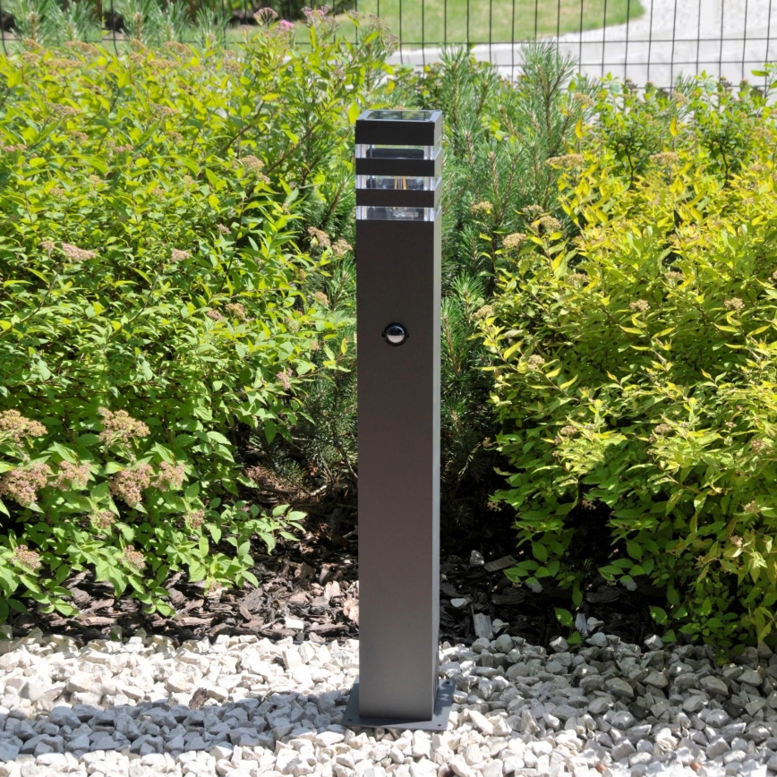 Udendørslampe med sensor TEKSAS 1xE27/12W/230V IP44 74 cm antracit