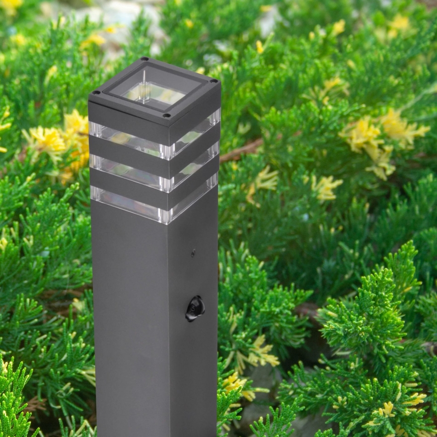 Udendørslampe med sensor TEKSAS 1xE27/12W/230V IP44 74 cm antracit