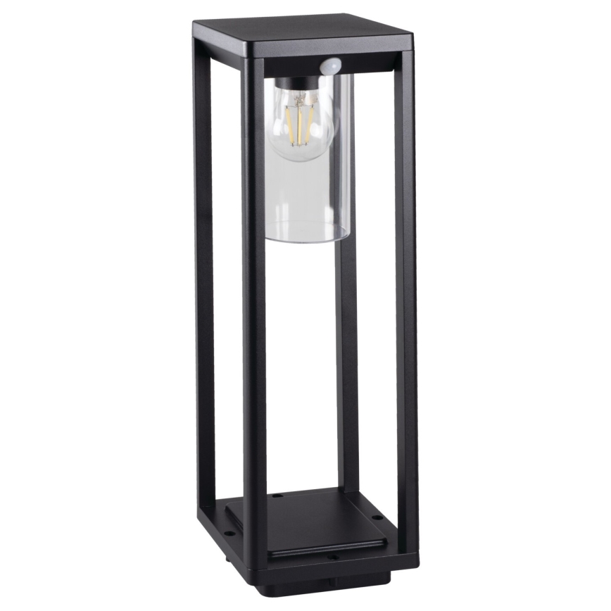 Udendørslampe med sensor VIMO 1xE27/15W/230V 50 cm IP44 sort