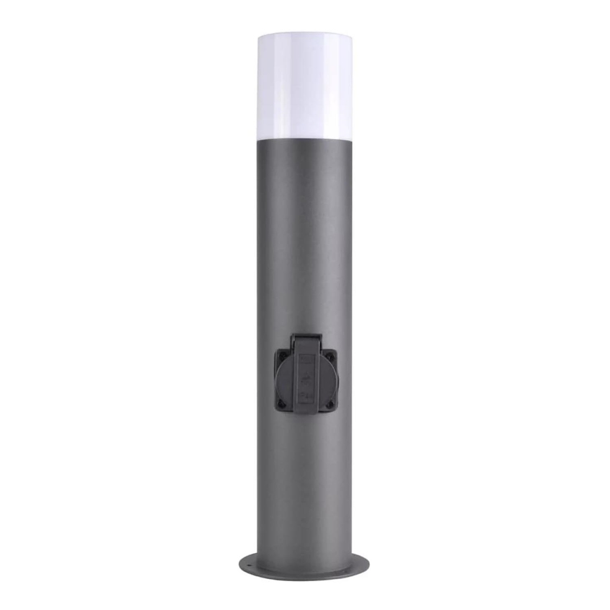 Udendørslampe med stik DALLAS 1xE27/12W/230V IP44 antracit