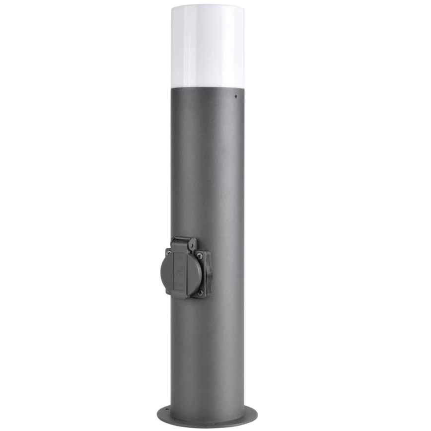 Udendørslampe med stik DALLAS 1xE27/12W/230V IP44 antracit