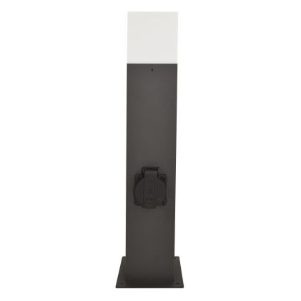 Udendørslampe med stik NEW YORK 1xE27/12W/230V IP44 44 cm antracit