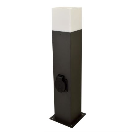Udendørslampe med stik NEW YORK 1xE27/12W/230V IP44 44 cm antracit