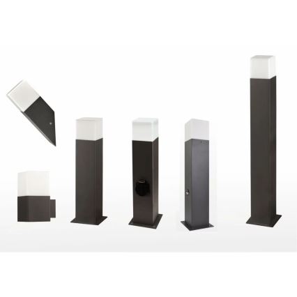 Udendørslampe med stik NEW YORK 1xE27/12W/230V IP44 44 cm antracit