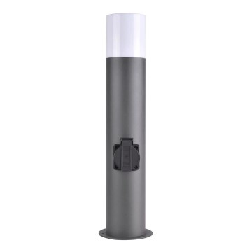 Udendørslampe med stikkontakt DALLAS 1xE27/12W/230V IP44 antracit