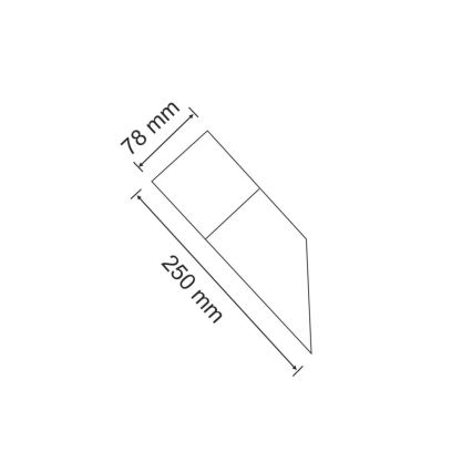 Udendørslampe NEW YORK 1xE27/40W/230V IP44 antracit