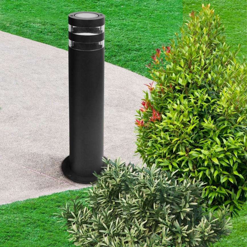 Udendørslampe RINO 1xE27/12W/230V IP54 44 cm sort