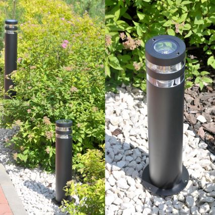 Udendørslampe RINO 1xE27/12W/230V IP54 44 cm sort