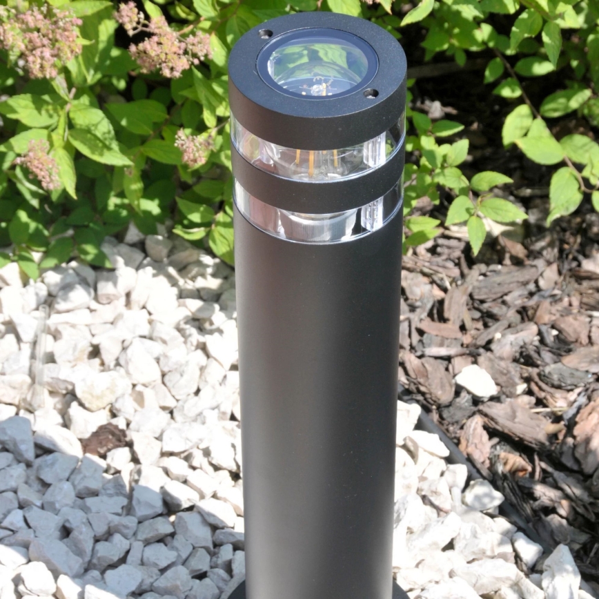 Udendørslampe RINO 1xE27/12W/230V IP54 44 cm sort
