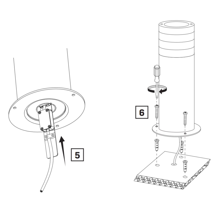 Udendørslampe RINO 1xE27/12W/230V IP54 44 cm sort