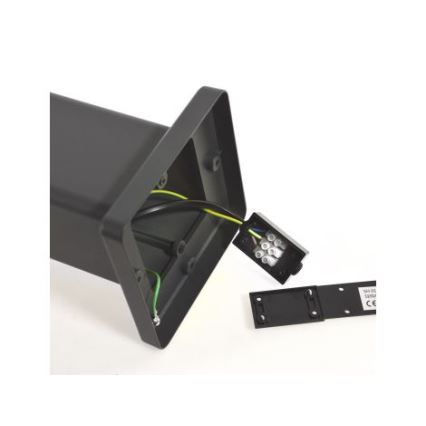Udendørslampe SANTA 1xE27/60W/230V 50 cm IP54 sort