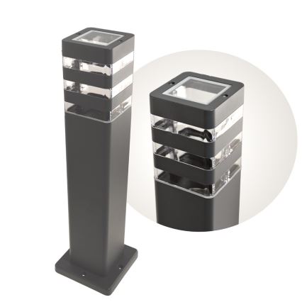 Udendørslampe SANTA 1xE27/60W/230V 50 cm IP54 antracit