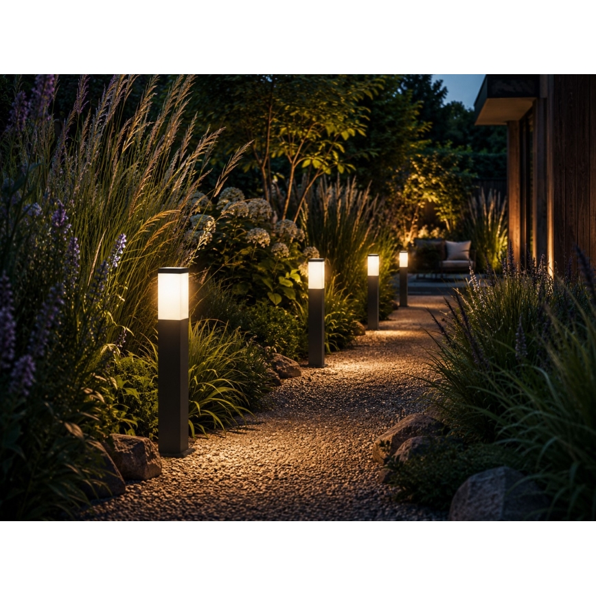 Udendørslampe SOPPA 1xE27/60W/230V 65 cm IP44 antracit