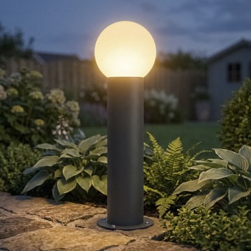 Udendørslampe STONO 1xE27/15W/230V 50 cm IP65 antracit