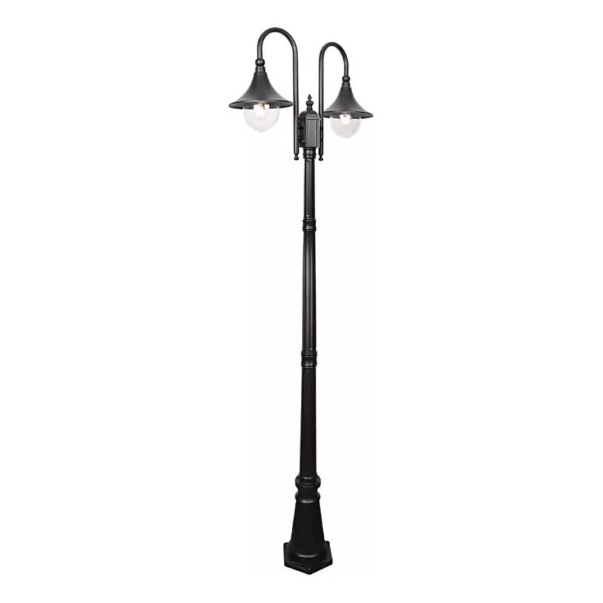Udendørslampe TALEZ 2xE27/15W/230V IP44 sort