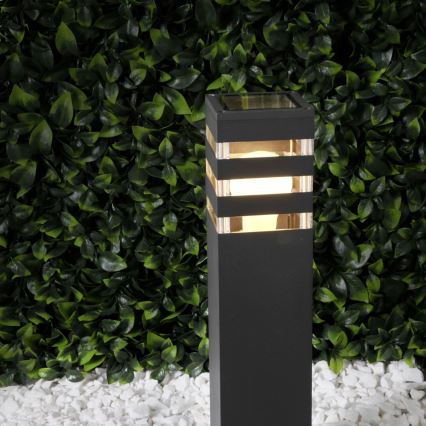 Udendørslampe TEKSAS 1xE27/12W/230V IP44 44 cm antracit