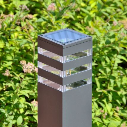 Udendørslampe TEKSAS 1xE27/12W/230V IP44 44 cm antracit