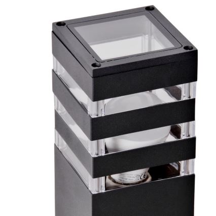 Udendørslampe TEKSAS 1xE27/12W/230V IP44 44 cm antracit