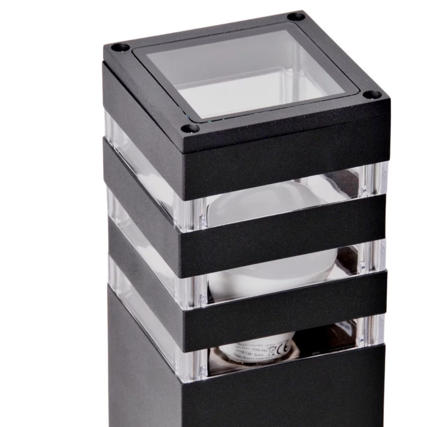 Udendørslampe TEKSAS 1xE27/12W/230V IP44 44 cm antracit
