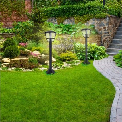 Udendørslampe TEVIO 1xE27/60W/230V IP54 97 cm sort