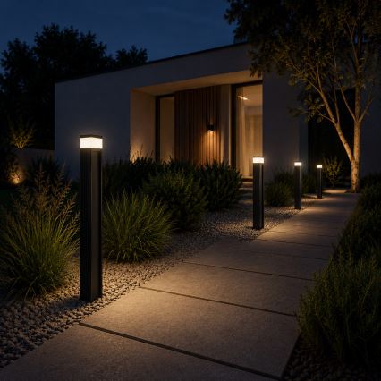 Udendørslampe VESPER 1xG9/5W/230V IP44 80 cm sort