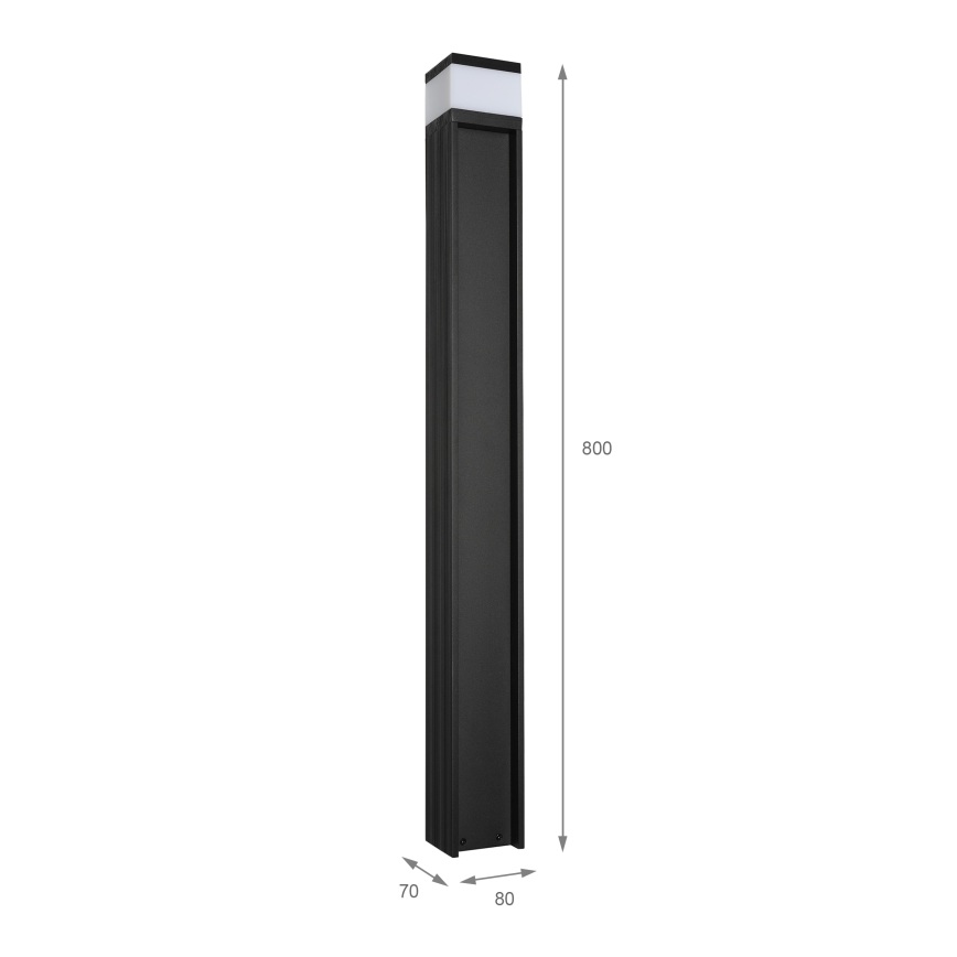 Udendørslampe VESPER 1xG9/5W/230V IP44 80 cm sort