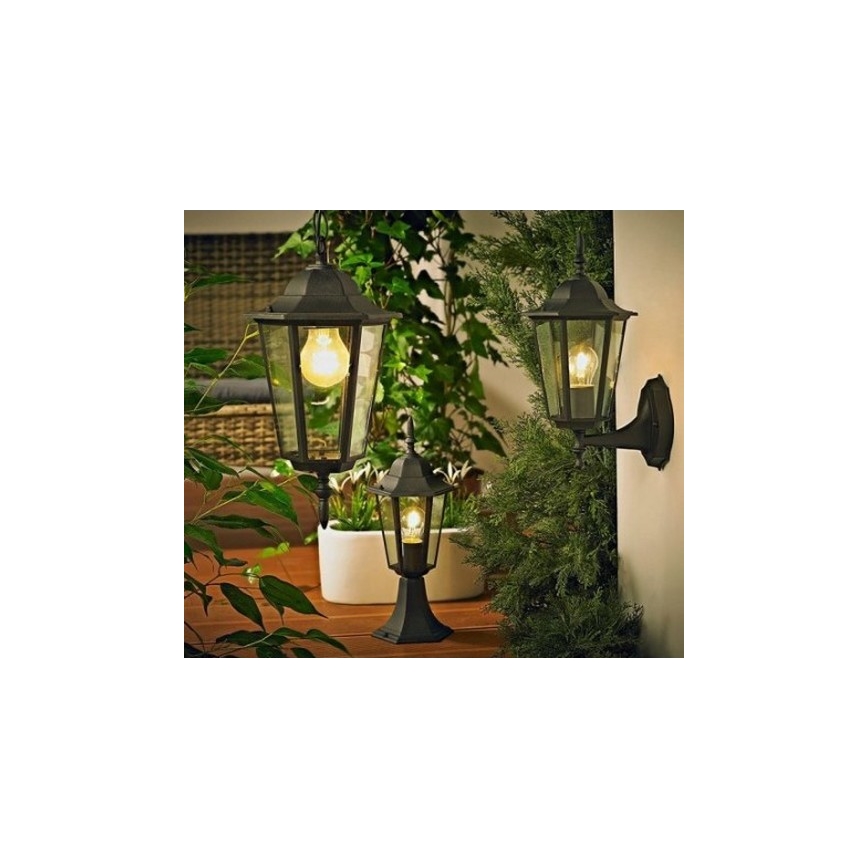 Udendørspendel 1xE27/20W/230V IP43 sort