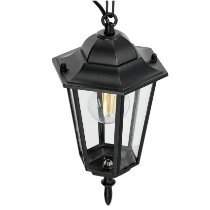 Udendørspendel i kæde 1xE27/60W/230V sort