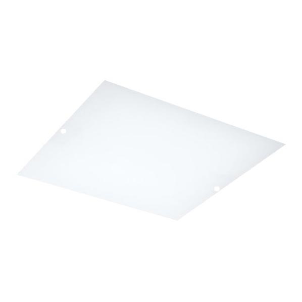 Udskiftningsglas 25x25 cm hvid