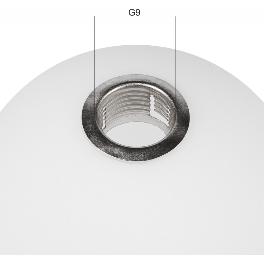 Udskiftningsglas til lysekrone ASTRO G9 diameter 10 cm