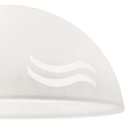 Udskiftningsglas til lysekrone SFERA E27 140x300 mm hvid