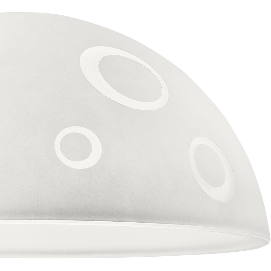Udskiftningsglas til lysekrone SFERA E27 140x300 mm hvid