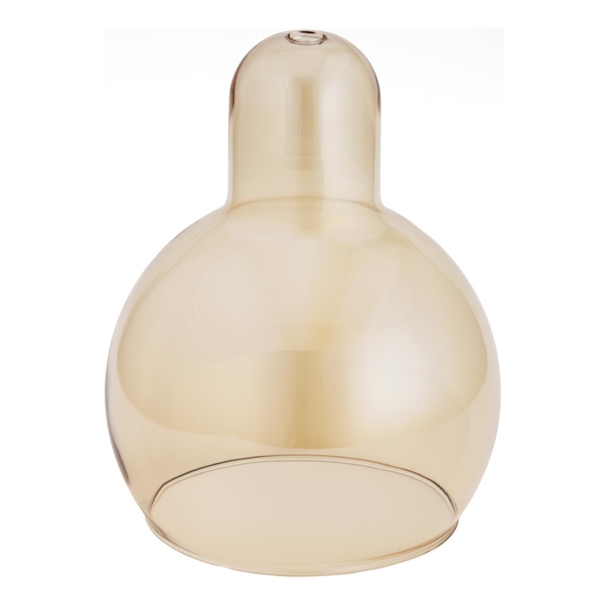 Udskiftningsglas til lysekrone diameter 13 cm beige