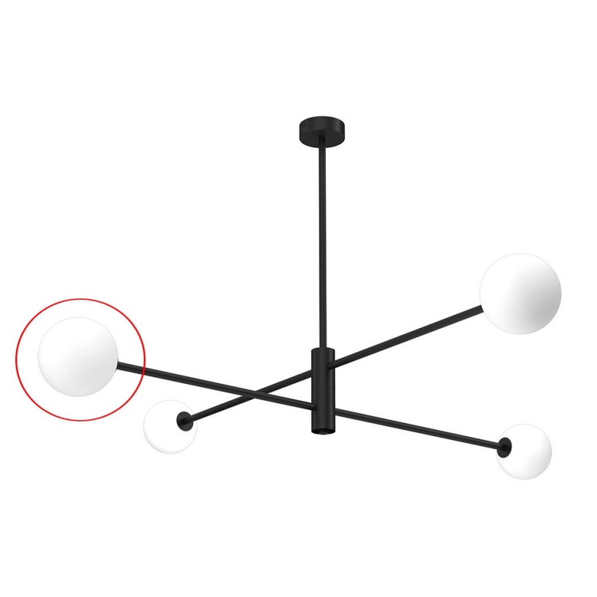 Udskiftningsglas til lysekrone DORI G9 diameter 10 cm hvid