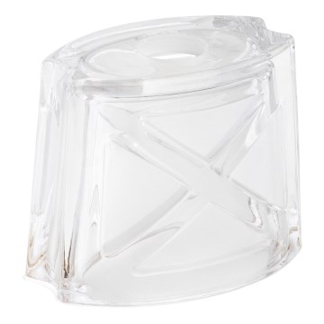 Udskiftningsglas til lysekrone E14 10x12 cm hvid
