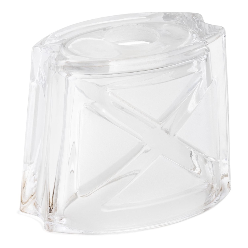 Udskiftningsglas til lysekrone E14 10x12 cm hvid