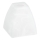 Udskiftningsglas til lysekrone E14 10x13 cm hvid