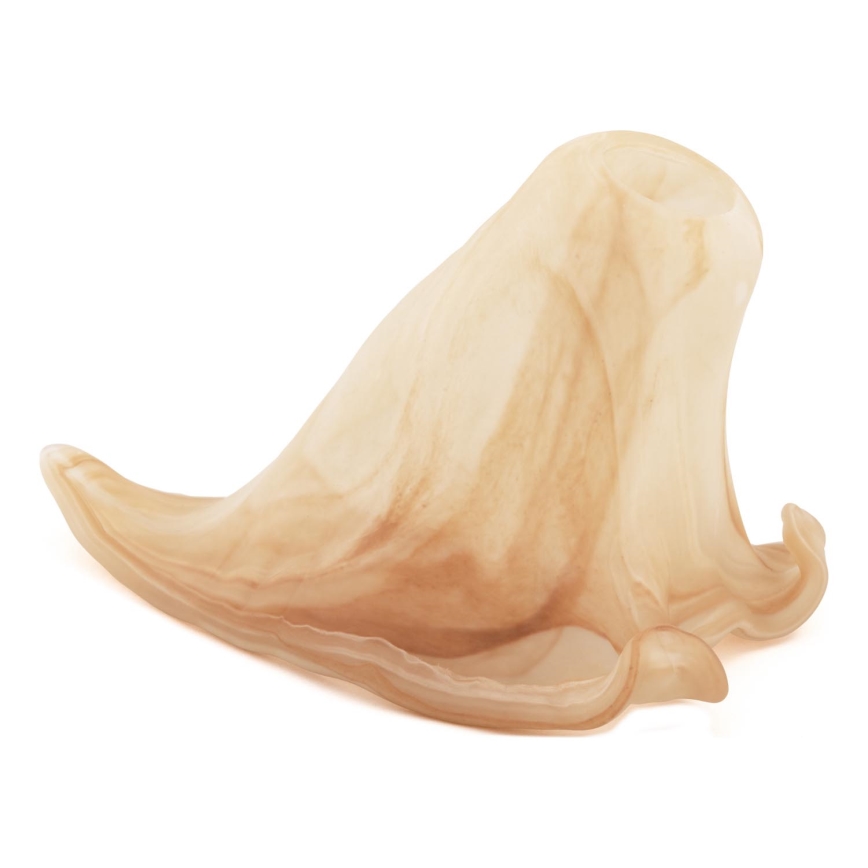 Udskiftningsglas til lysekrone E14 11,5x18 cm beige